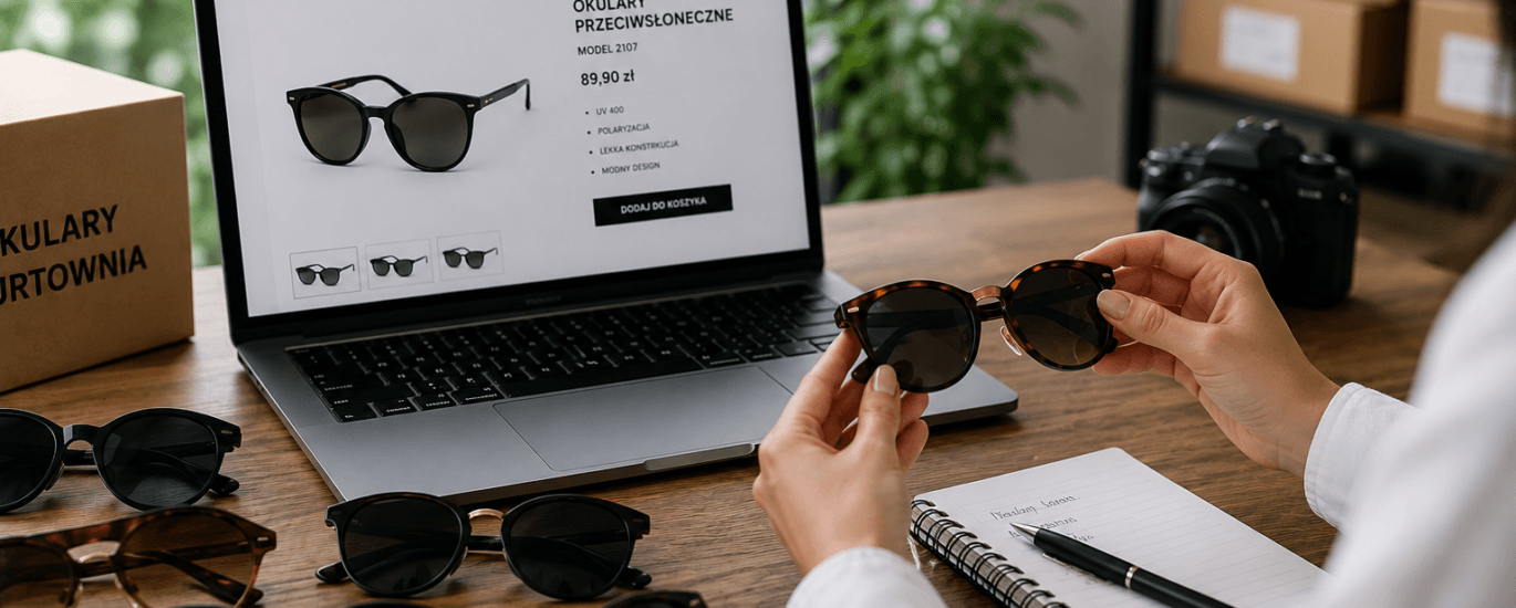 Dobór okularów przeciwsłonecznych do sprzedaży online – analiza oferty produktów w sklepie internetowym