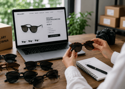 Dobór okularów przeciwsłonecznych do sprzedaży online – analiza oferty produktów w sklepie internetowym
